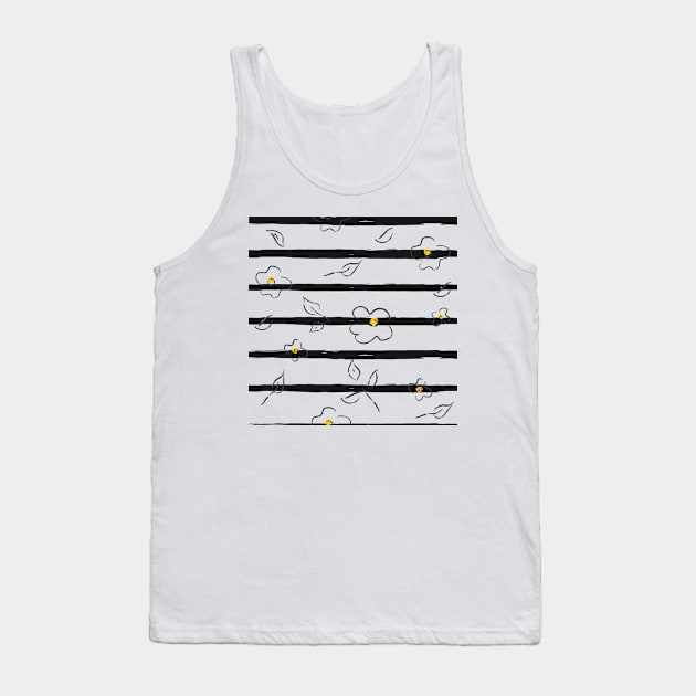 Flowers Tank Top by Kristina Stellar Scandinavian Land